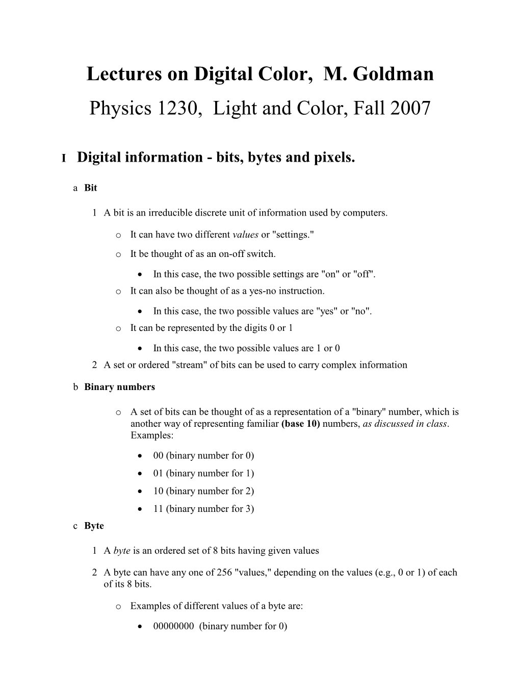 • Digital Information