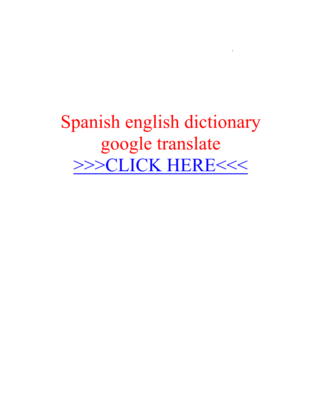 Spanish English Dictionary Google Translate