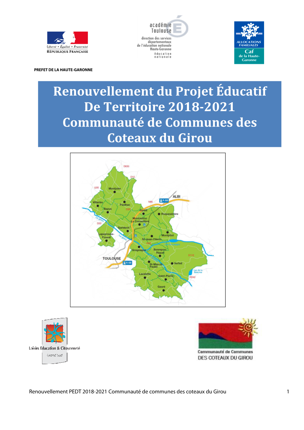 Renouvellement Pedt 2018-2021 CC Girou