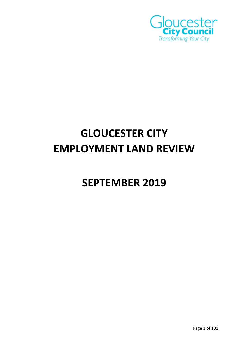 Gloucester City Employment Land Review September 2019