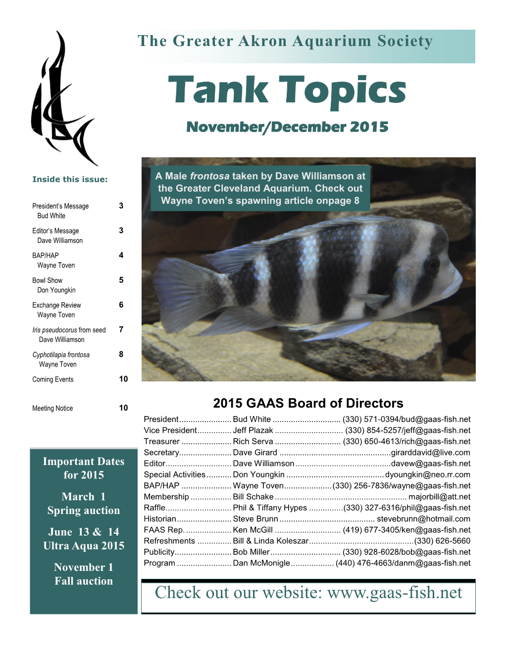 Tank Topics November/December 2015