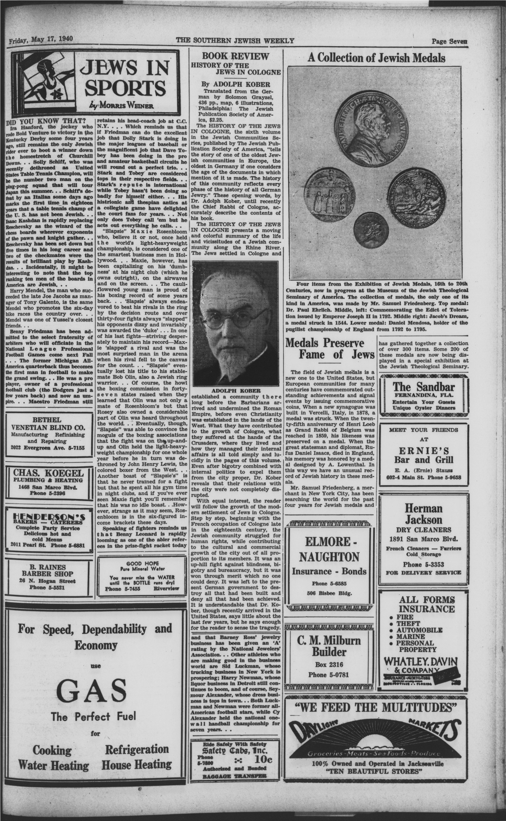 SPORTS Man by Solomon Grayzel, Morrisweiner 436 Pp., Map, 6 Illustrations, , 2 1 A' Philadelphia: the Jewish Publication Society of Amer- Mvwa >Via