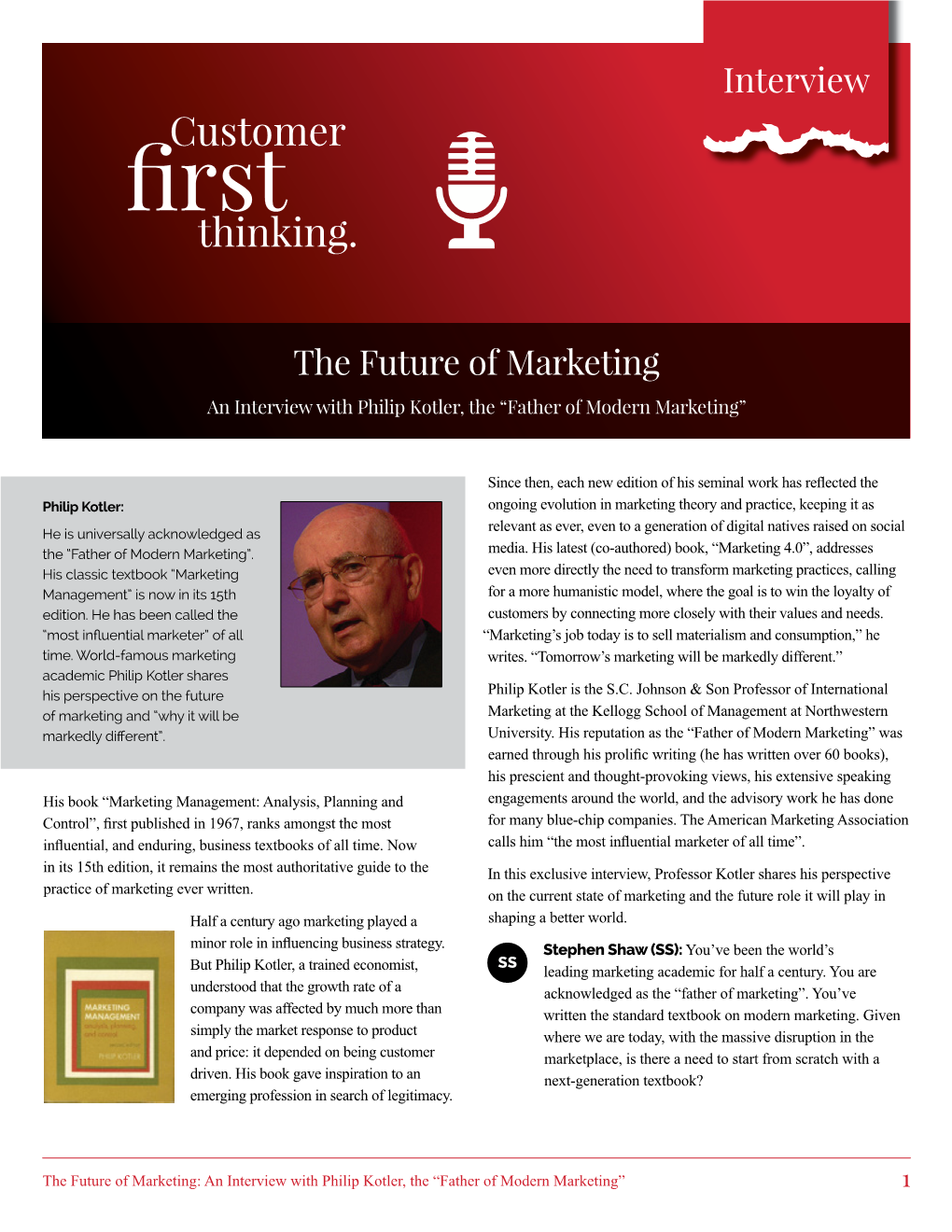 Interview the Future of Marketing