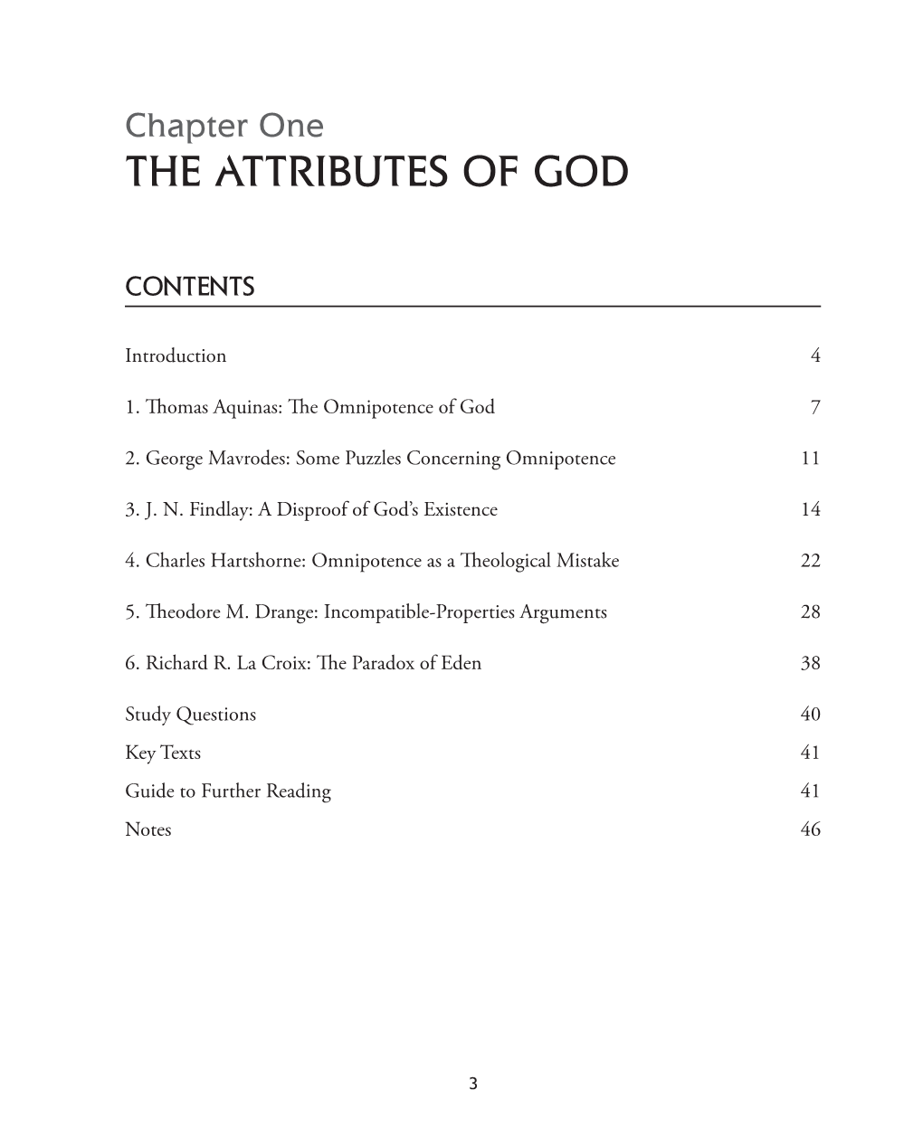 The Attributes of God