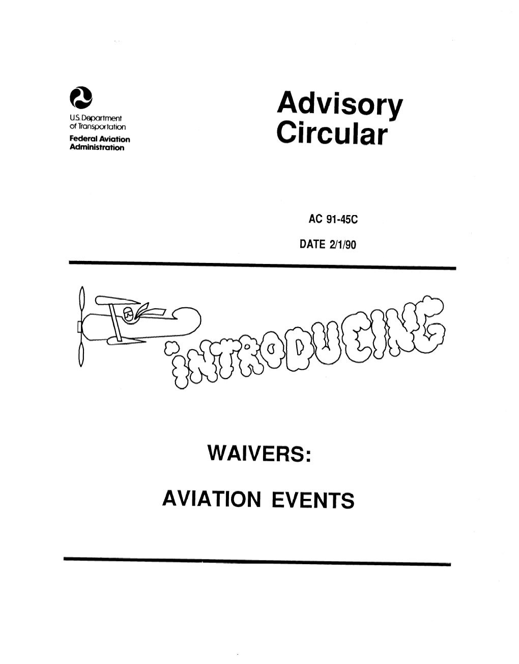 AC 91-45C 2/L/90- at a Rate,Iconsistentwith a Safe Operation Or the E