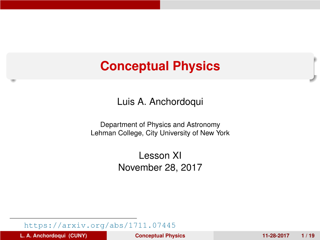 Conceptual Physics