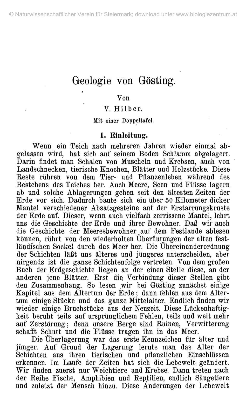 Geologie Von Gösting. Von V