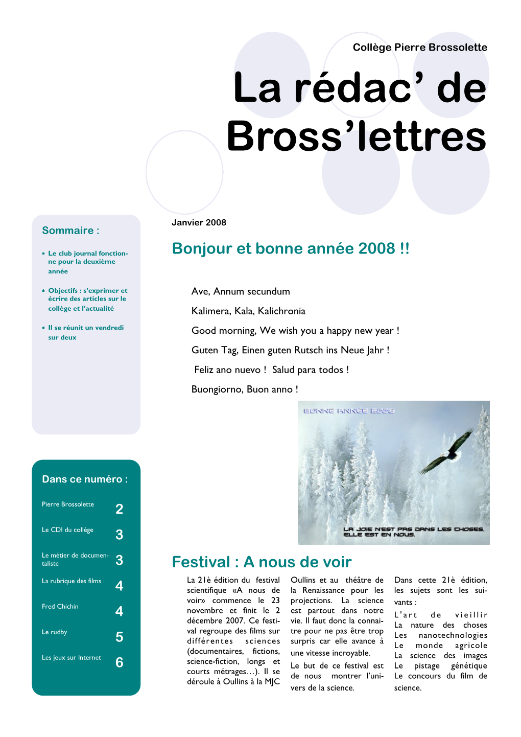 La Rédac' De Bross'lettres