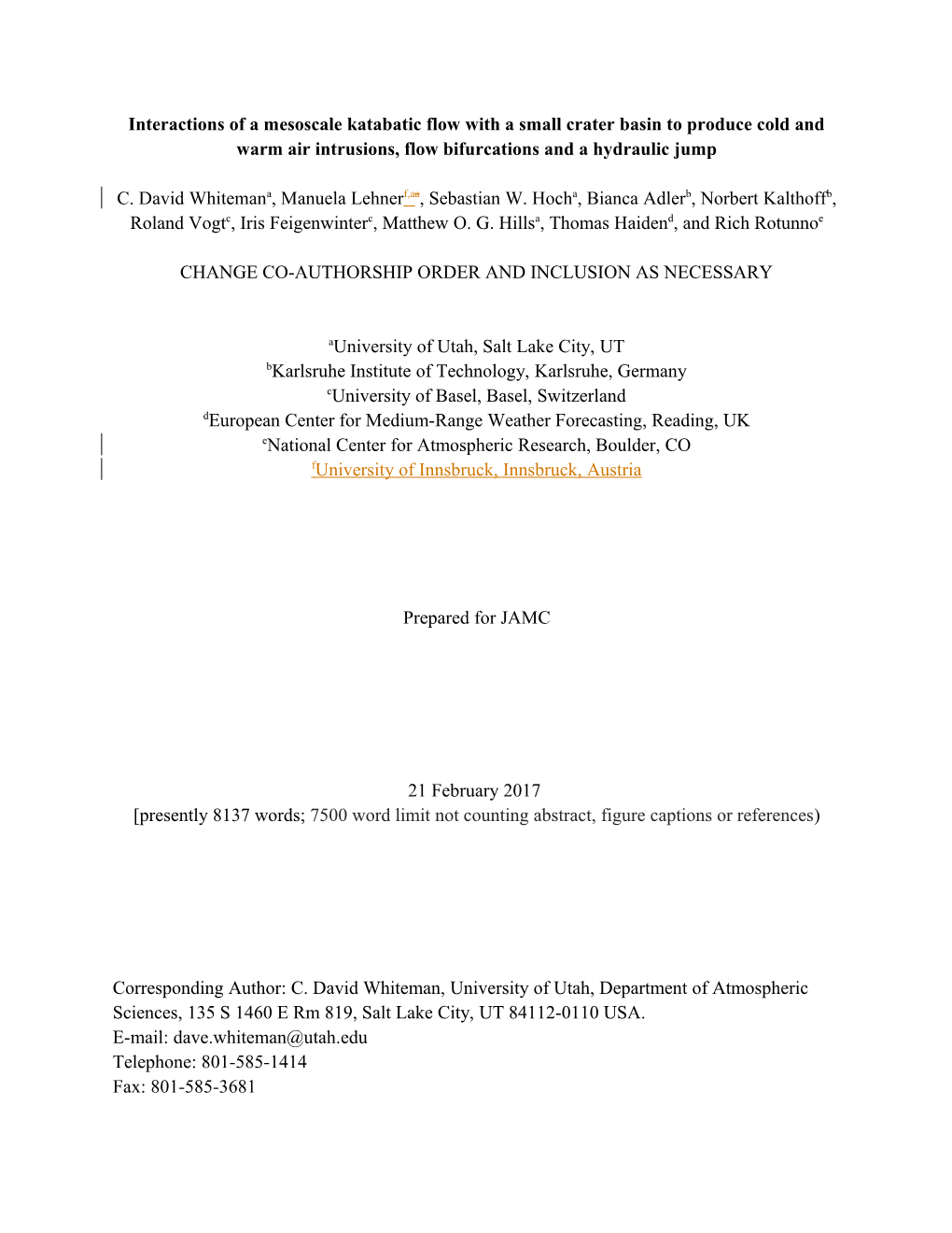 Interactions of a Mesoscale Katabatic Flow with a Small Crater Basin to Produce Cold And