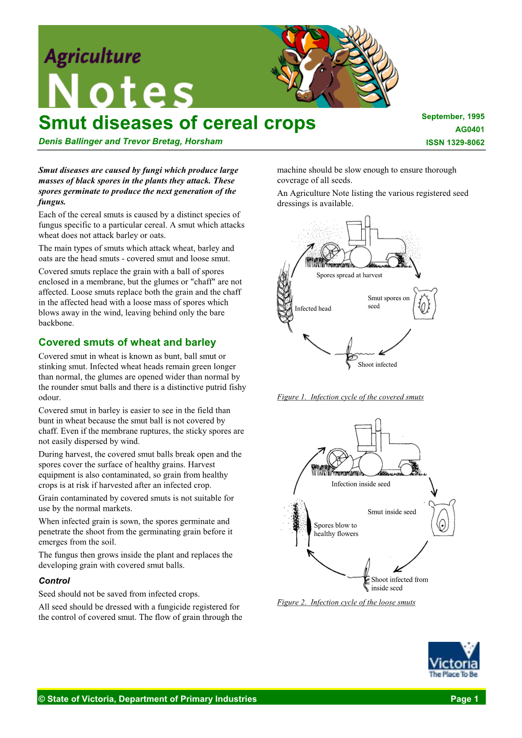 Smut Diseases of Cereal Crops (DPI Vic)