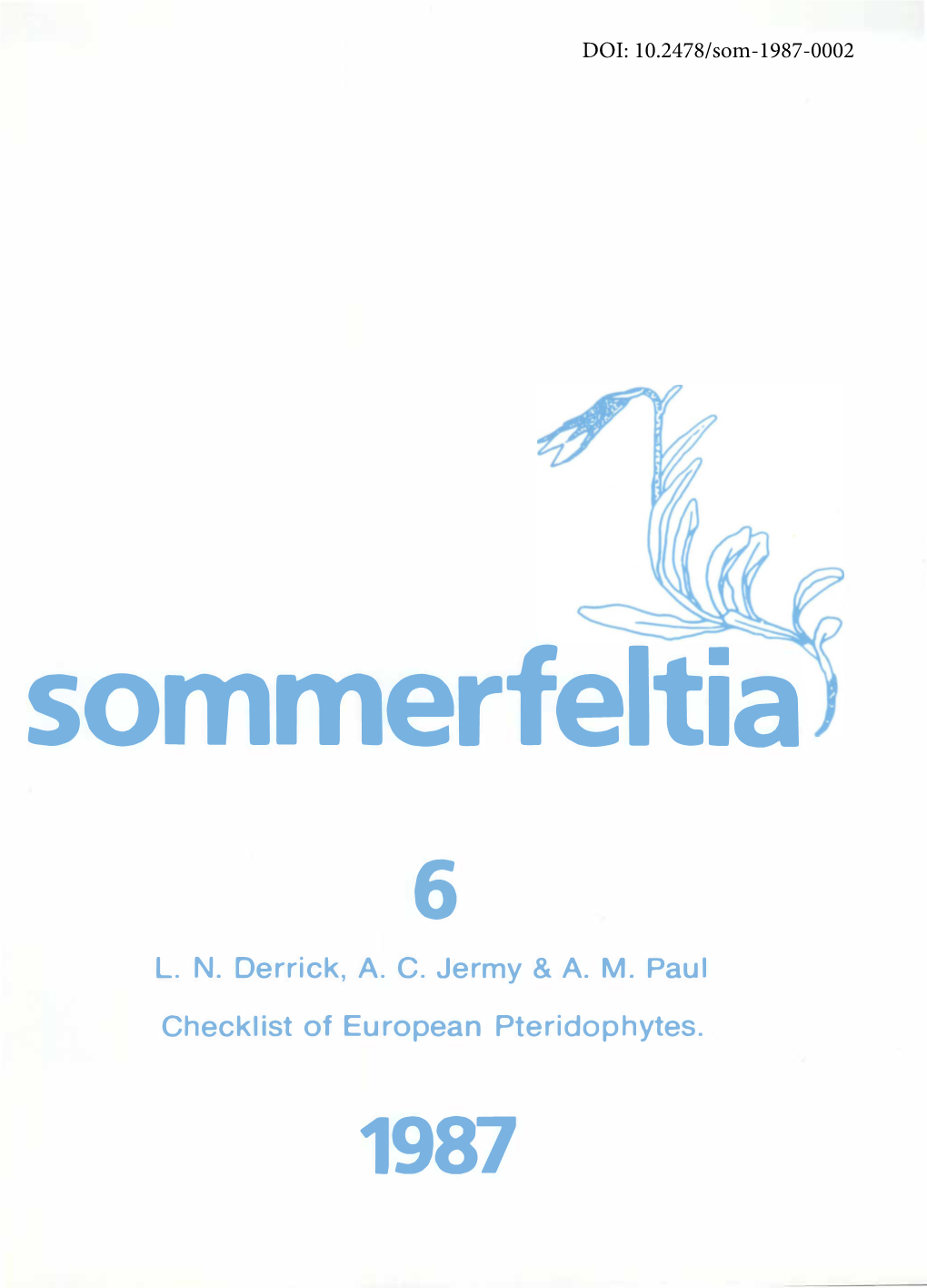 Sommerfeltia 6 L