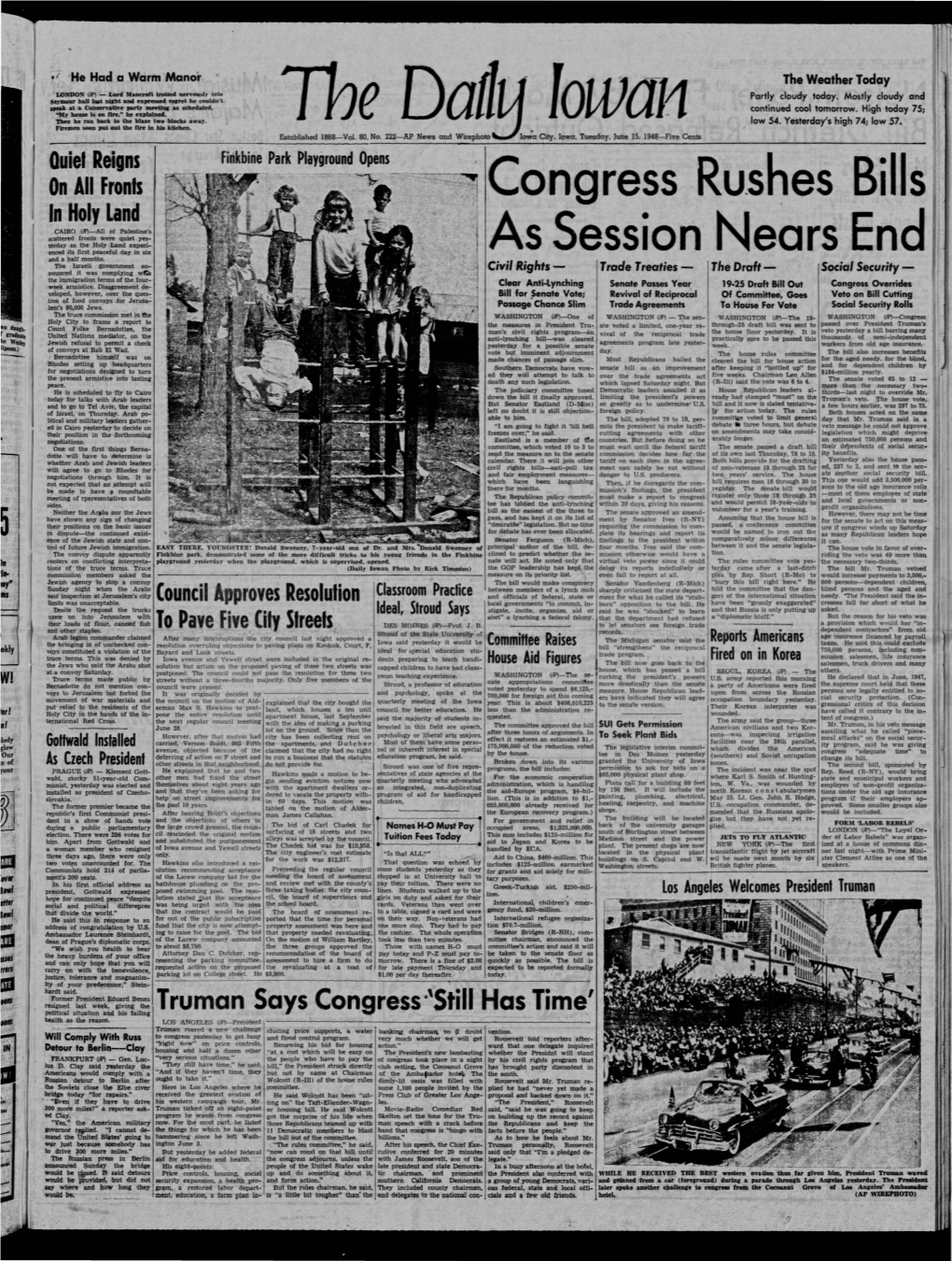 Daily Iowan (Iowa City, Iowa), 1948-06-15