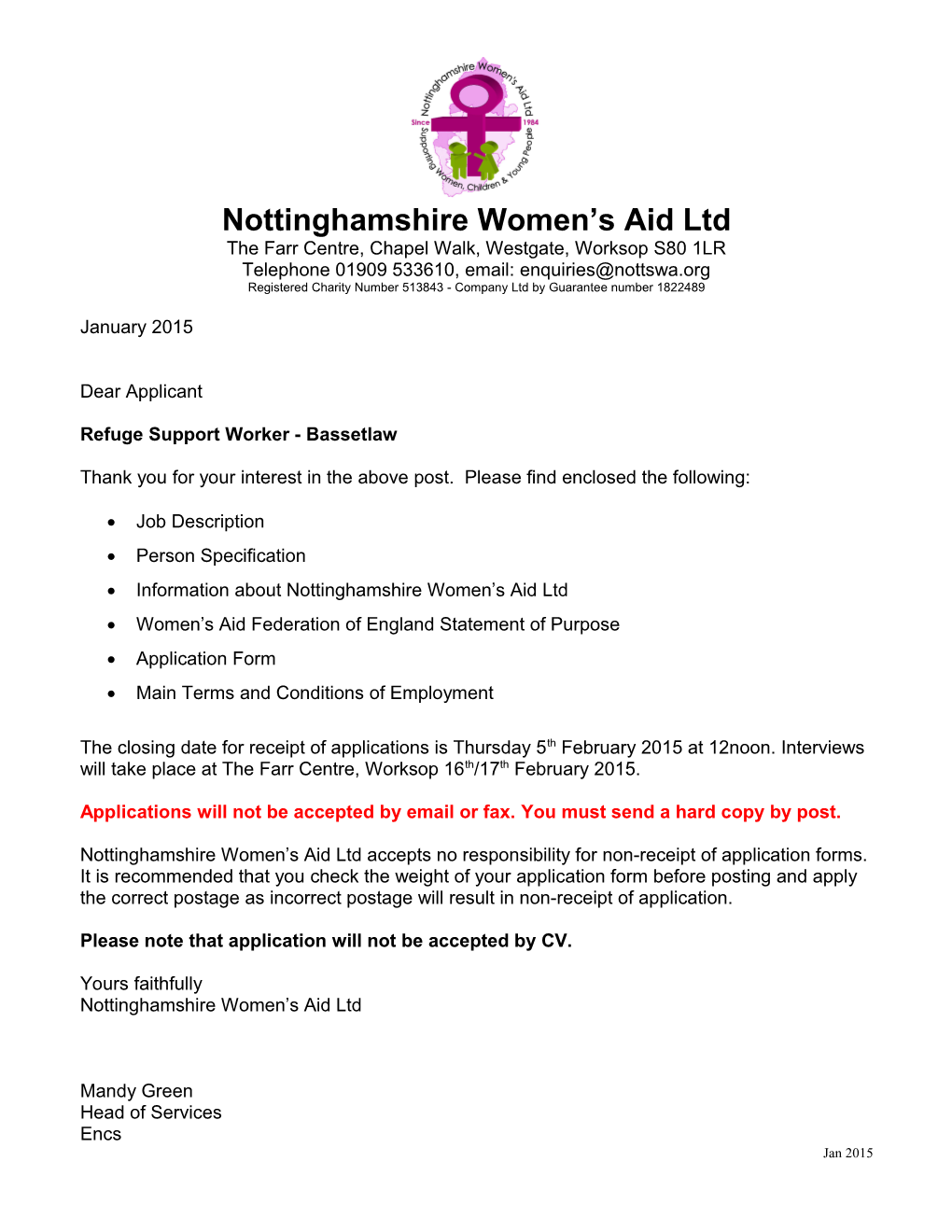 Nottinghamshire Women S Aid Ltd