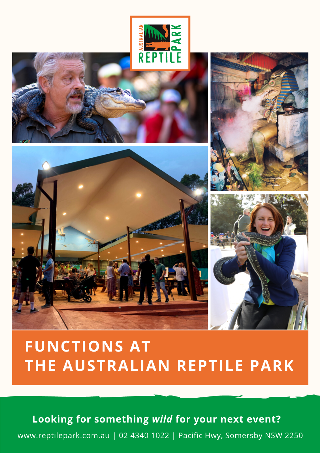 Functions at the Australian Reptile Park