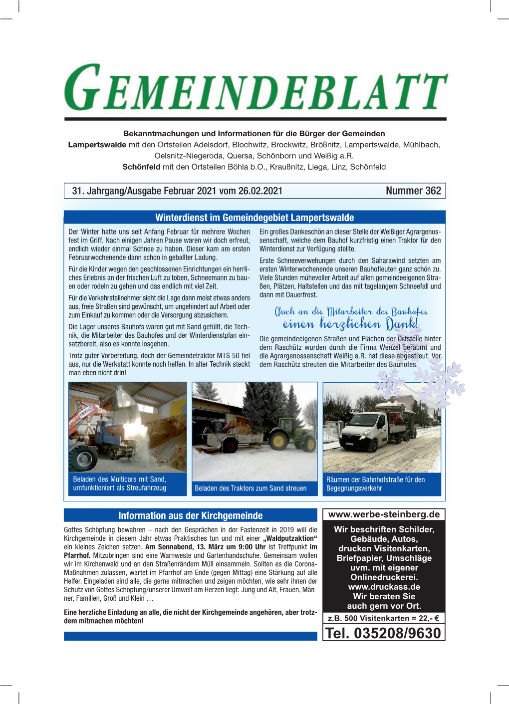 Gemeindeblatt Februar 2021 Nr. 362.Pdf