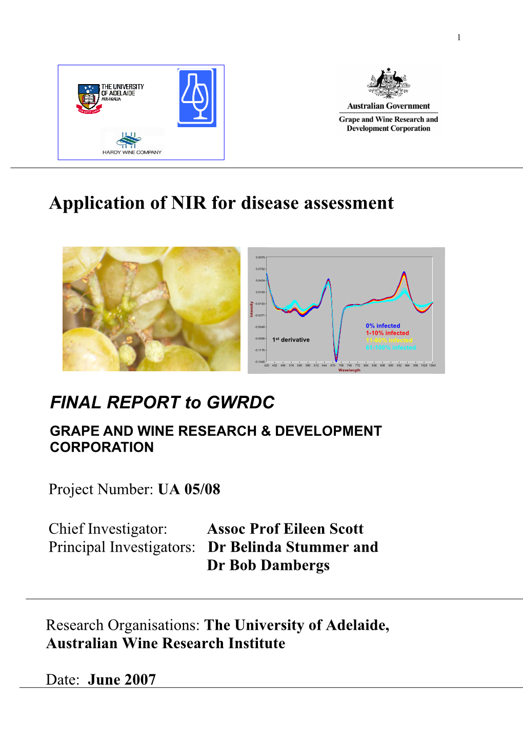 Application of NIR for Disease Assessment