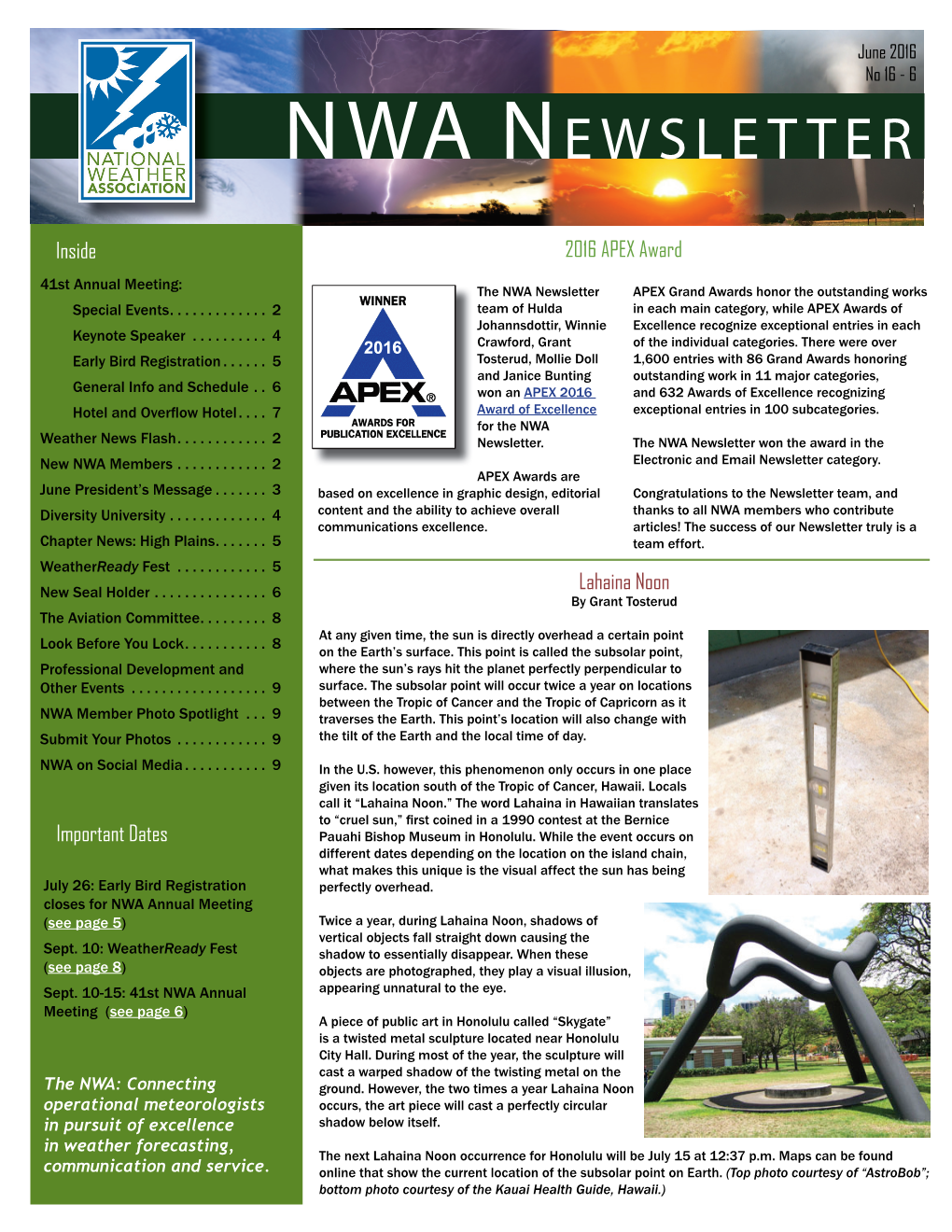 Nwa Newsletter