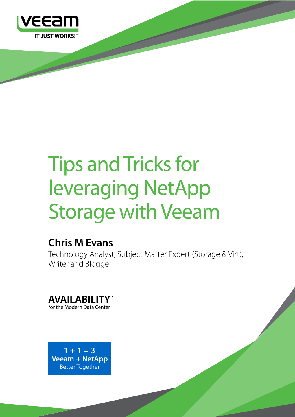 Tips and Tricks for Leveraging Netapp Storage with Veeam