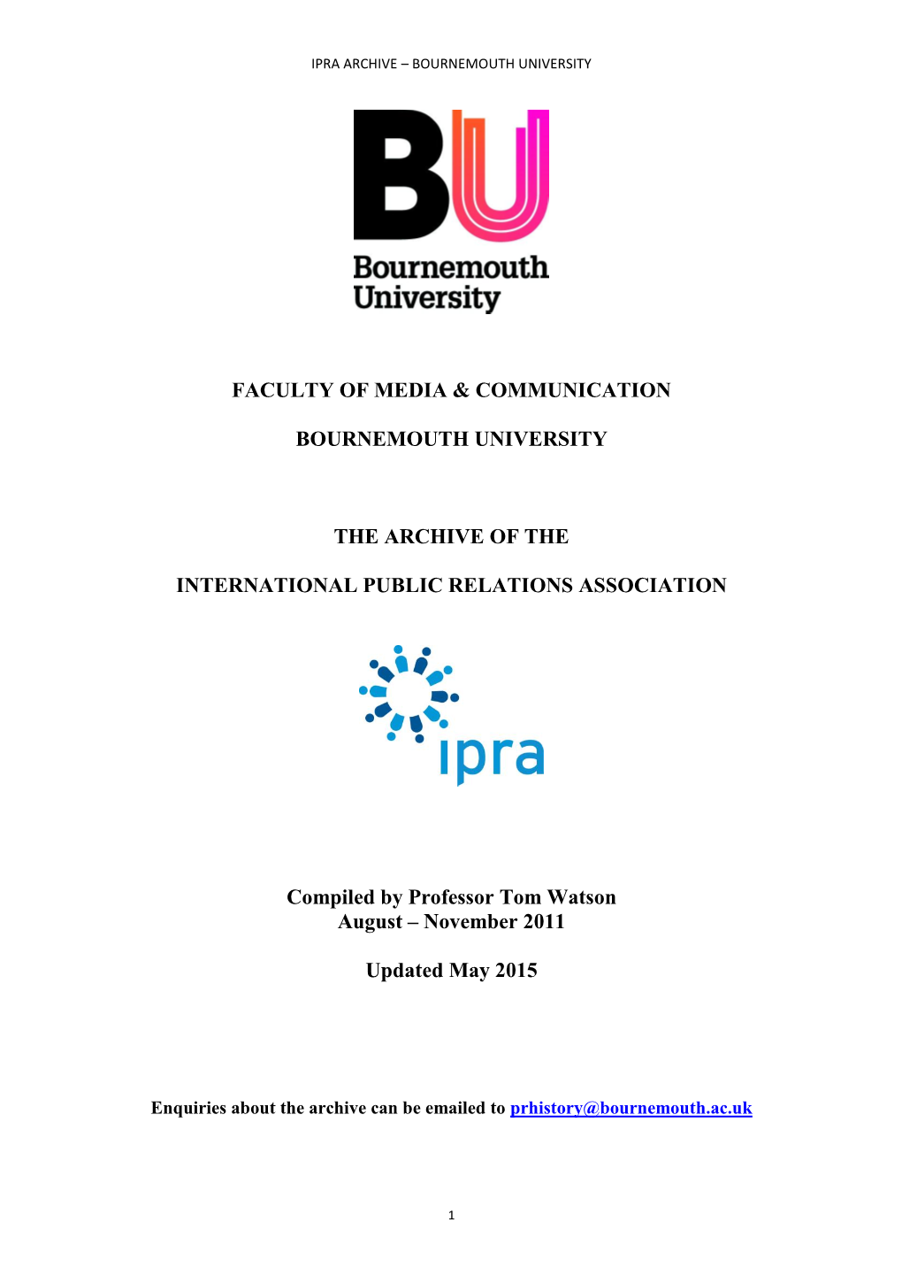 Ipra Archive – Bournemouth University