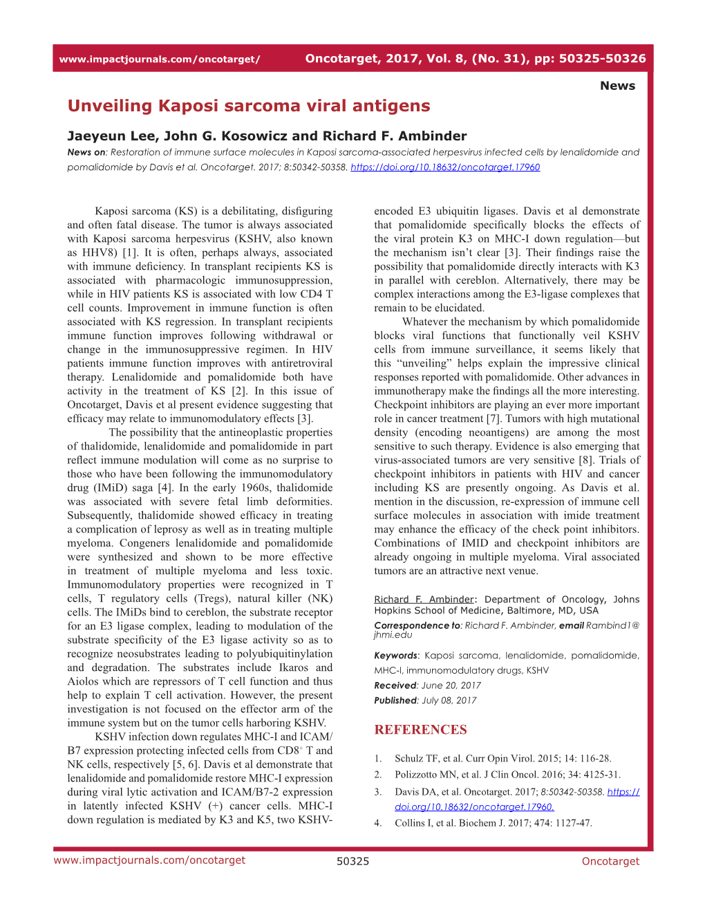 Unveiling Kaposi Sarcoma Viral Antigens