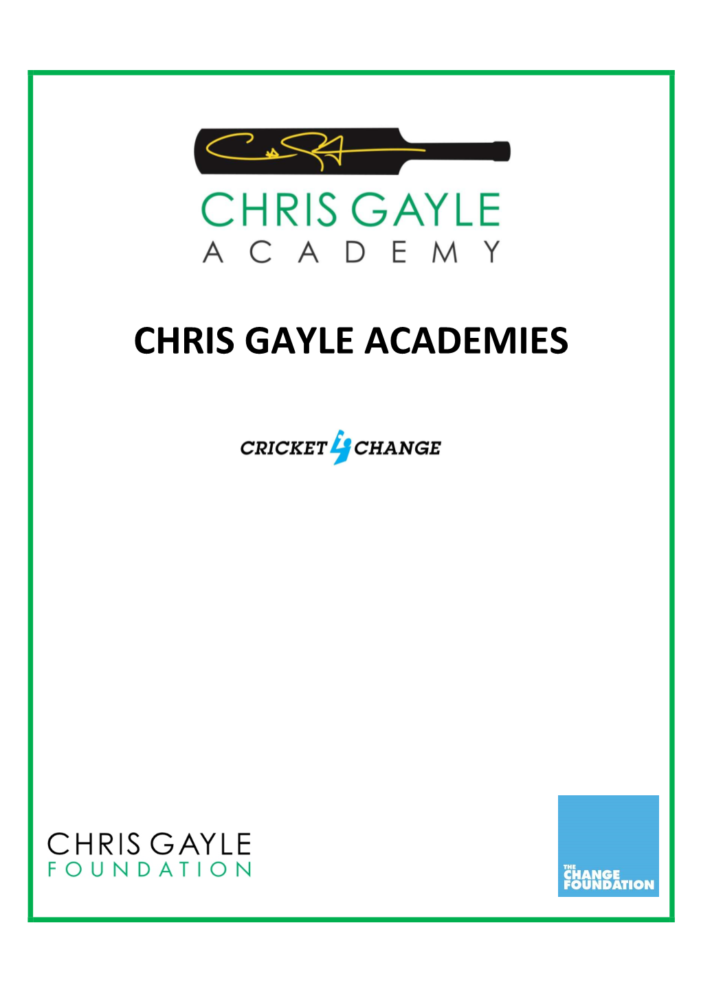 Chris Gayle Academies