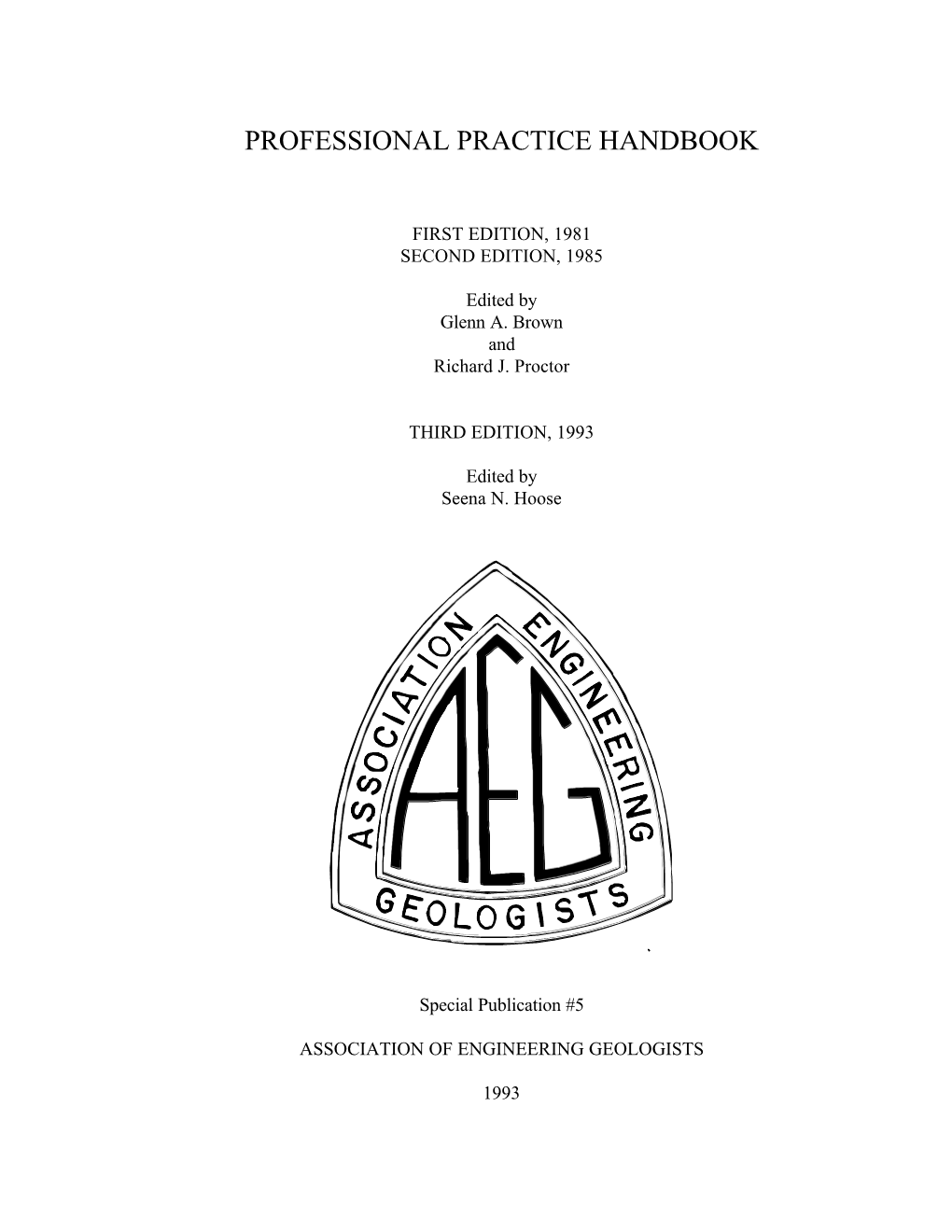 Aeg Professional Practice Handbook