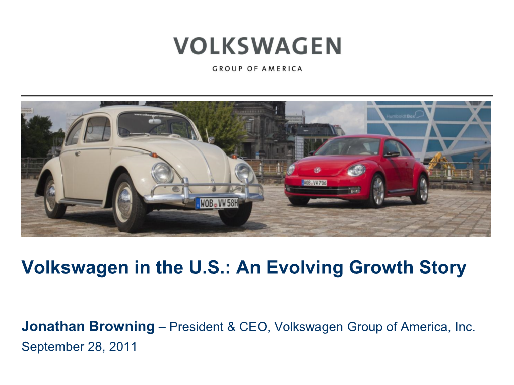 Volkswagen Group of America, Inc