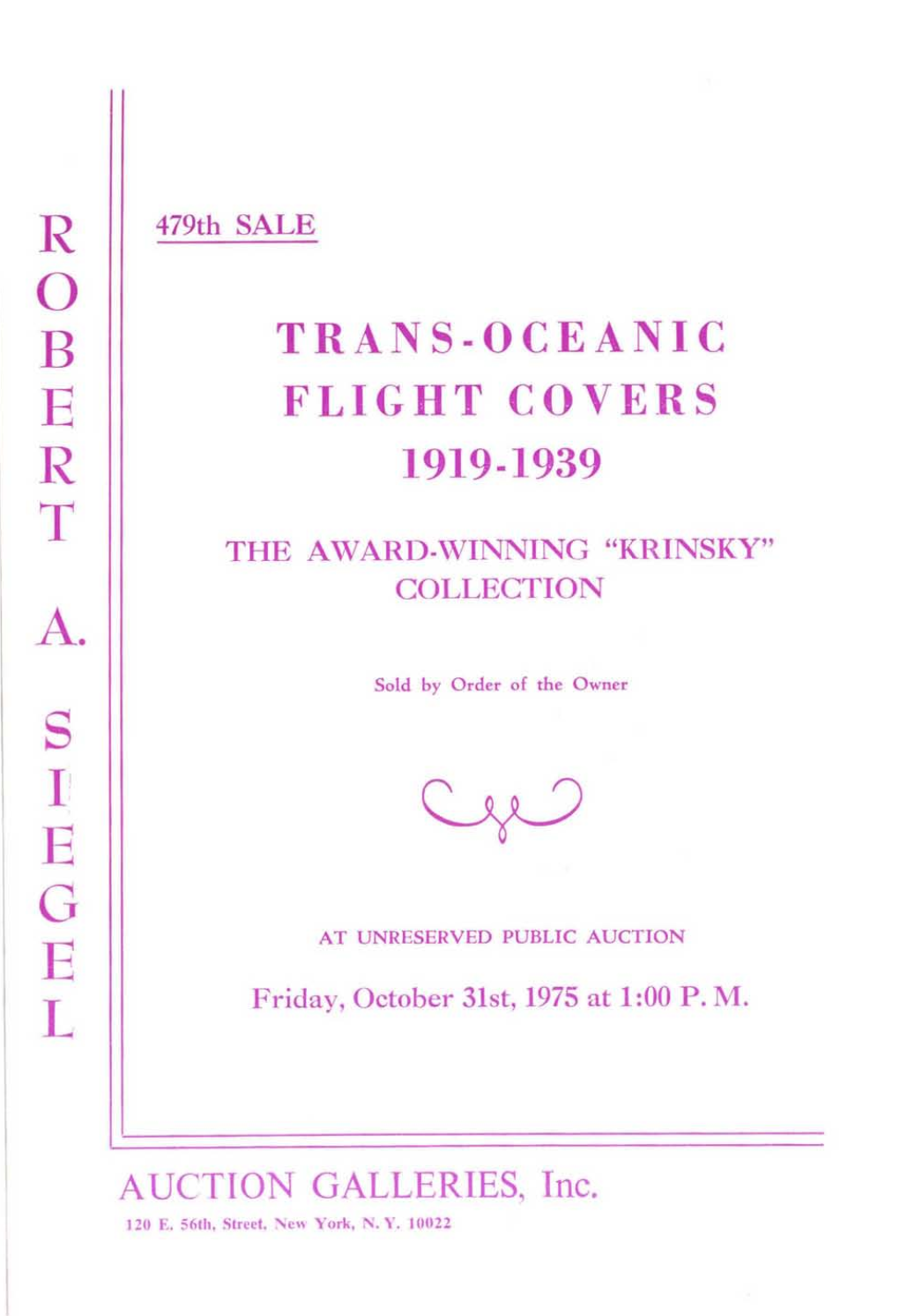 479-Trans-Oceanic Flight Covers