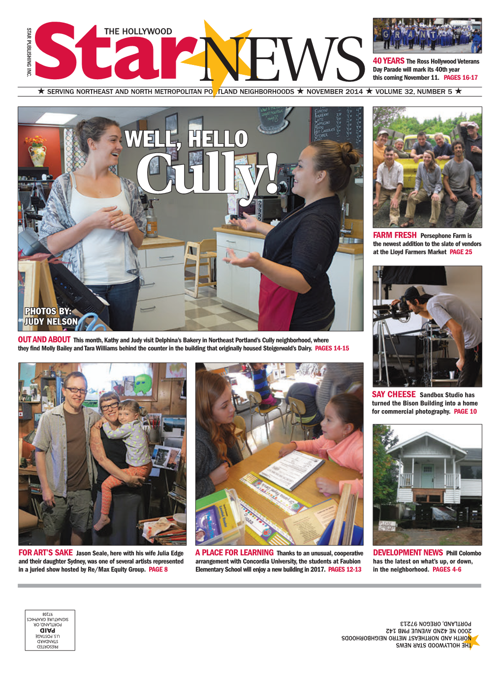 NOVEMBER 2014 H VOLUME 32, NUMBER 5 H WELL, HELLO Cully!