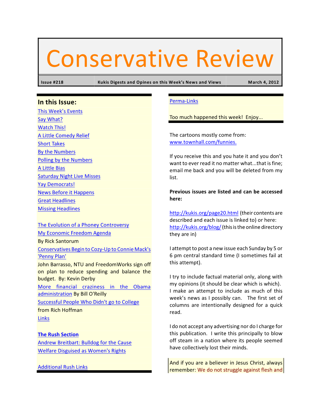 Conservative Review