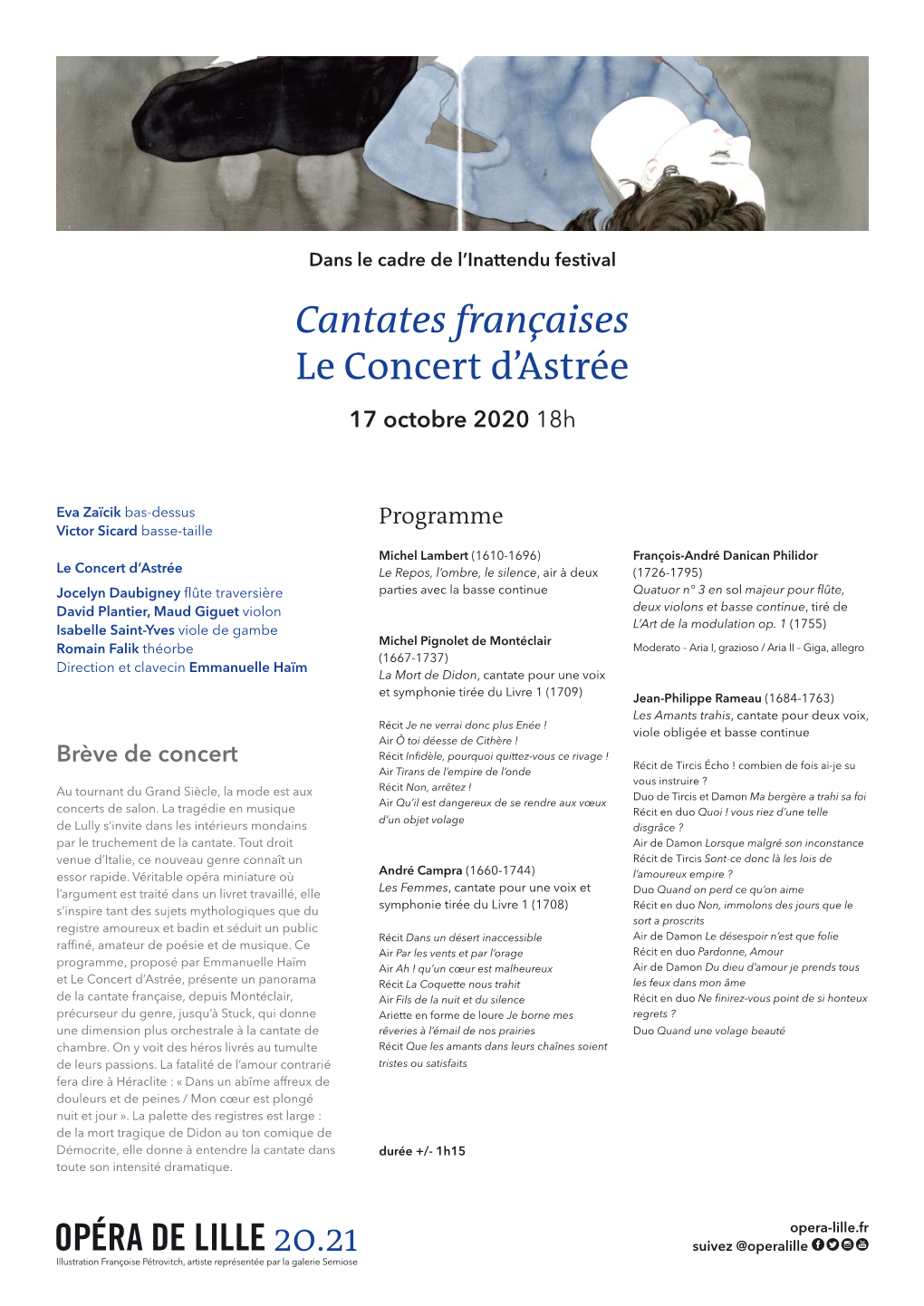 20.21 Cantates Françaises Le Concert D'astrée