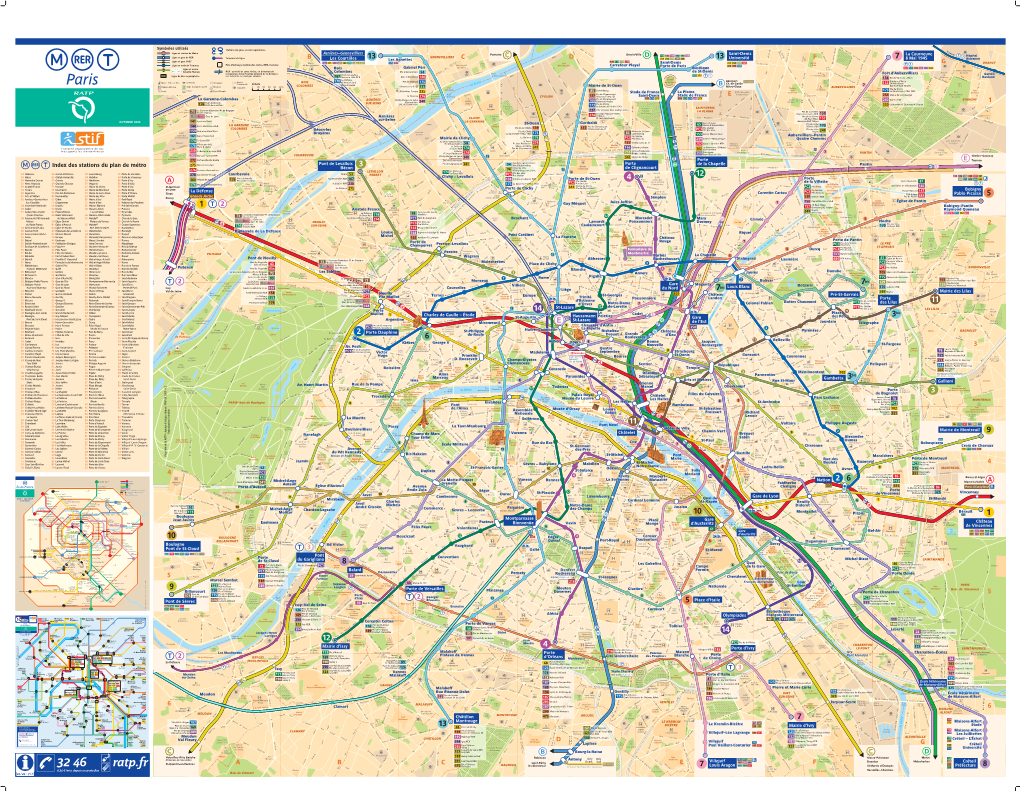 Plan De Métro Avec Les Rues