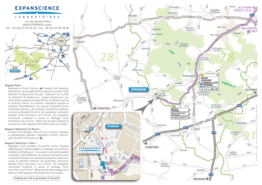 Plan D'accès Au Site Industriel