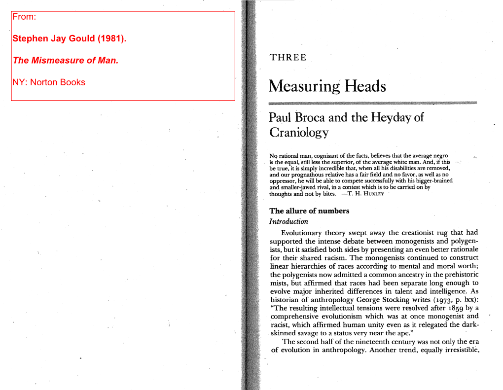 Measuring Heads Ence