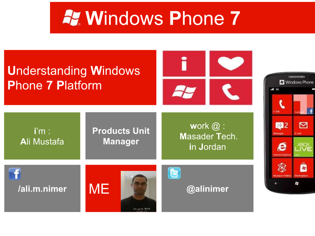 Understanding Windows Phone 7 Platform