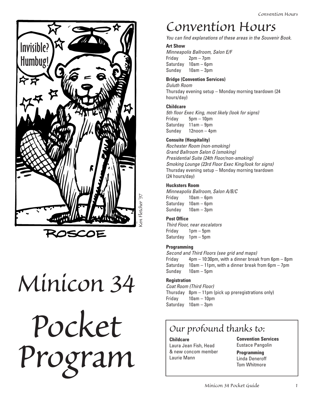 Minicon 34 Pocket Program