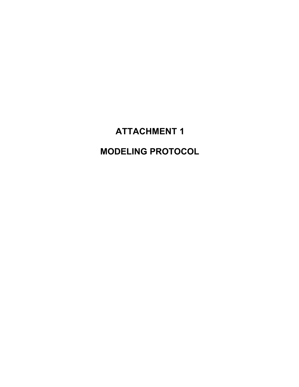 Modeling Protocol for the Proposed Desert Rock Generating Station