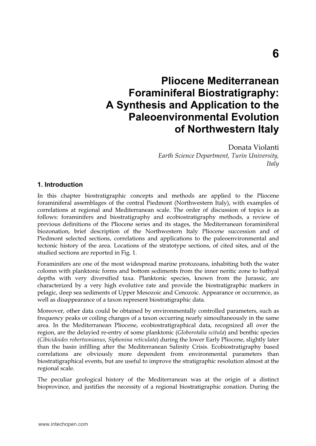 Pliocene Mediterranean Foraminiferal Biostratigraphy: a Synthesis and Application to the Paleoenvironmental Evolution of Northwestern Italy