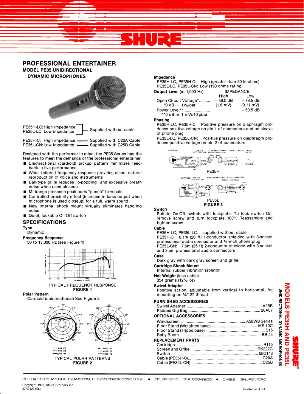 Models PE35H and PE35L