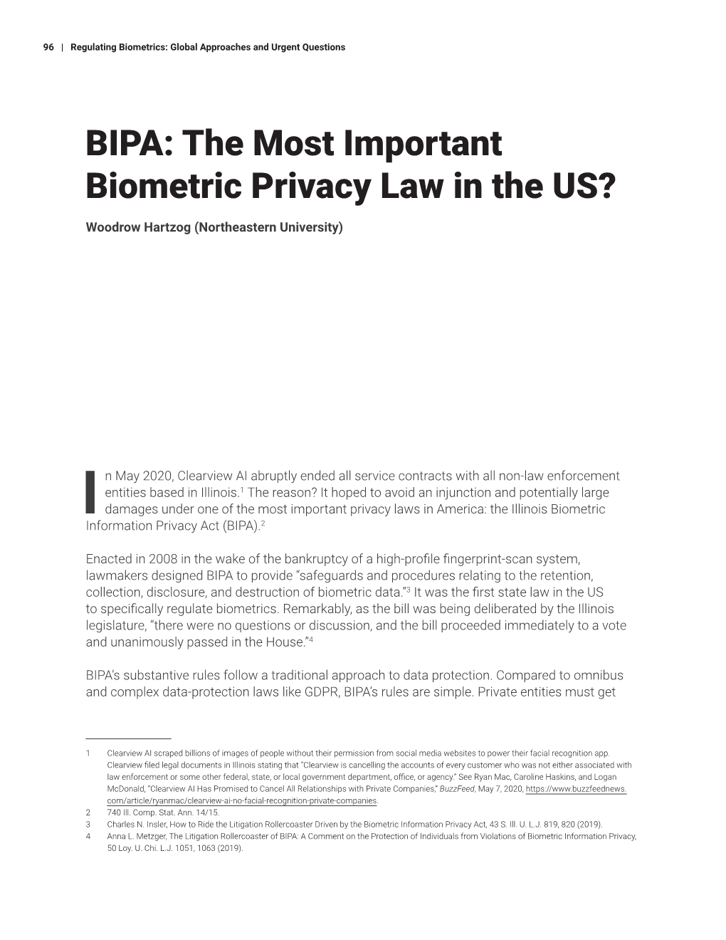 BIPA: the Most Important Biometric Privacy Law in the US?