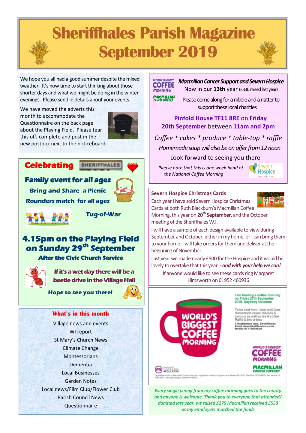 Sheriffhales Parish Magazine September 2019