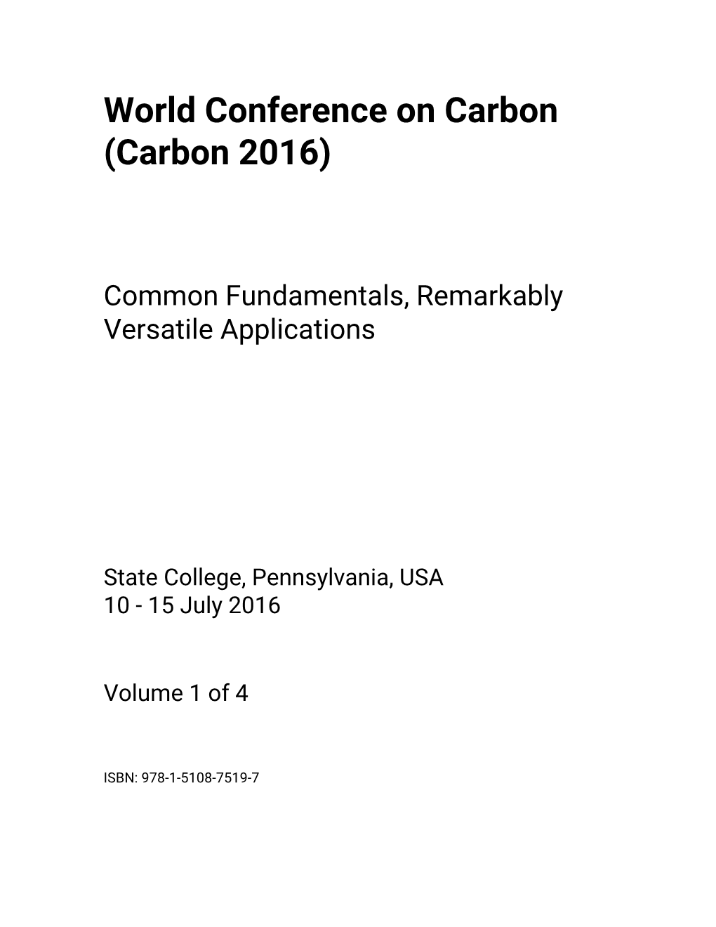 Abstract Example for CARBON