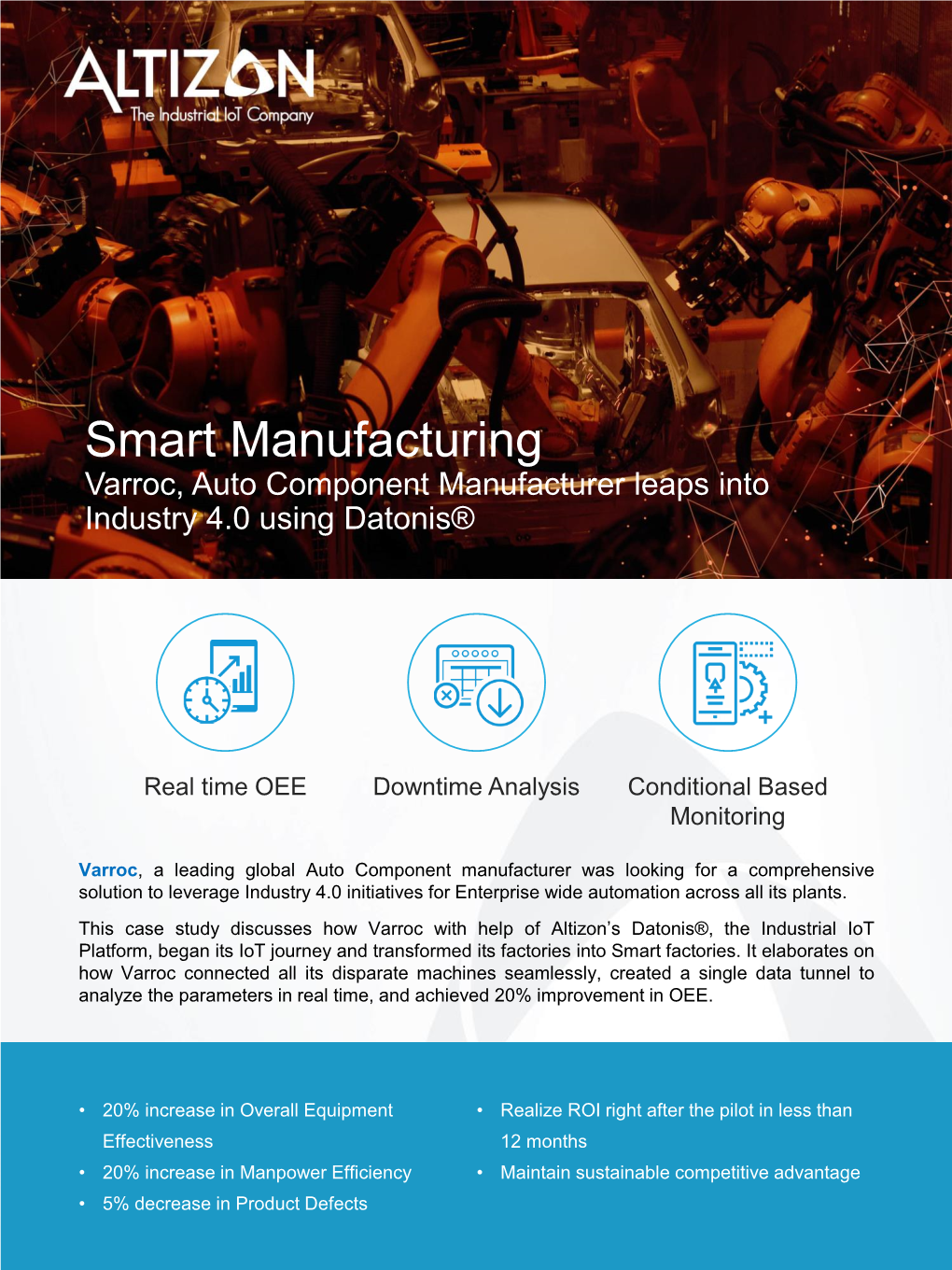 Smart Manufacturing Varroc, Auto Component Manufacturer Leaps Into Industry 4.0 Using Datonis®