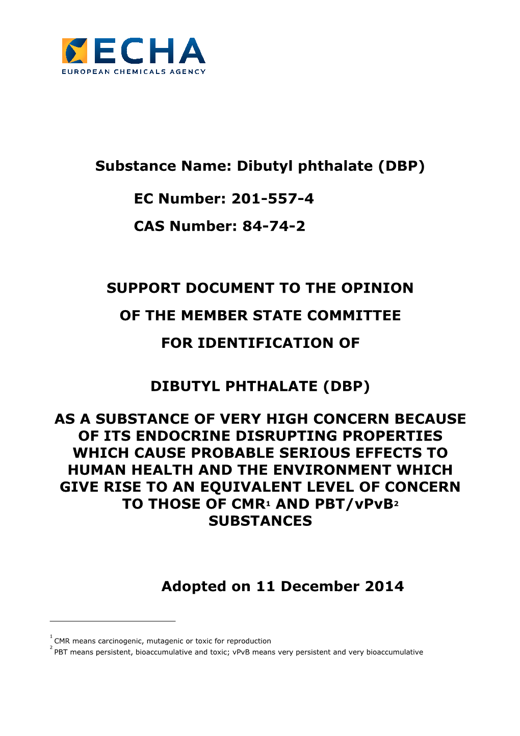 Dibutyl Phthalate (DBP)