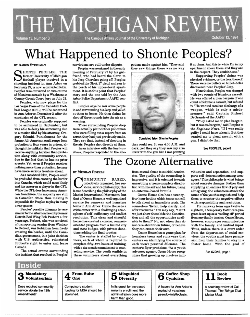 What Happened to Shonte Peoples? by AARON STEELMAN Convictions Are Still Under Dispute