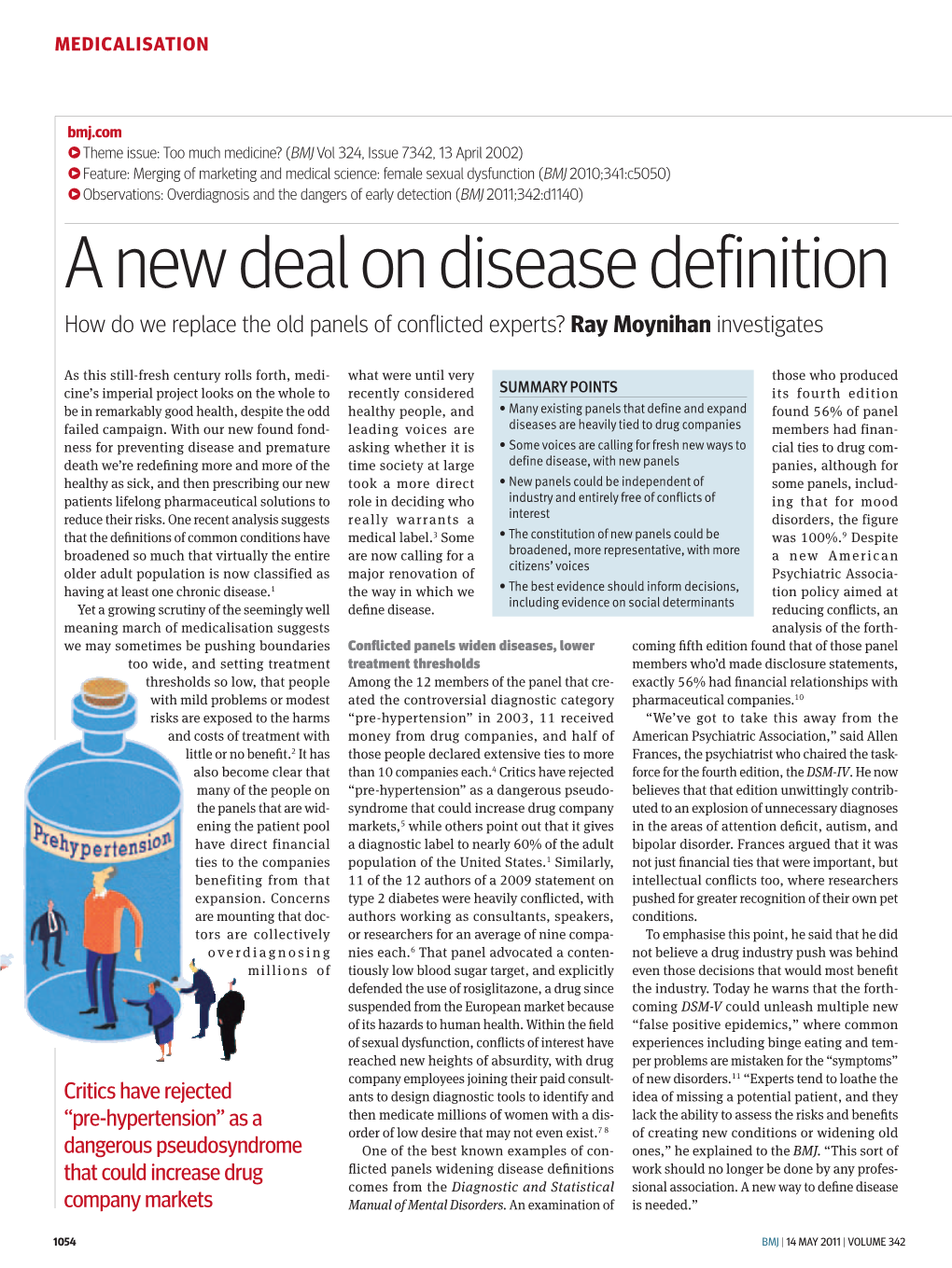 A New Deal on Disease Definition How Do We Replace the Old Panels of Conﬂ Icted Experts? Ray Moynihan Investigates