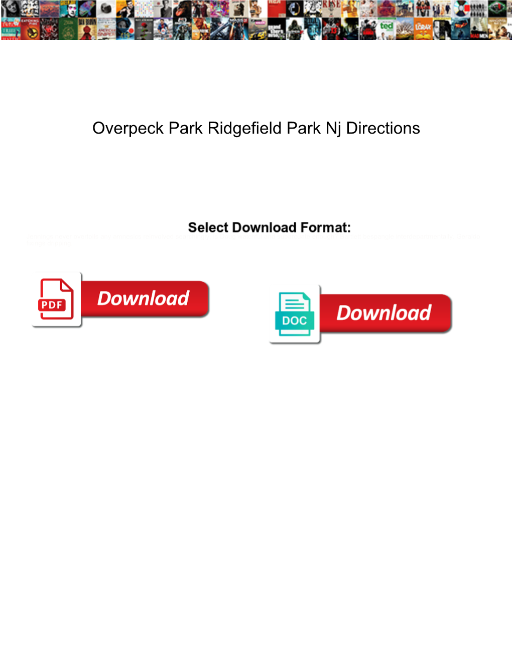 Overpeck Park Ridgefield Park Nj Directions
