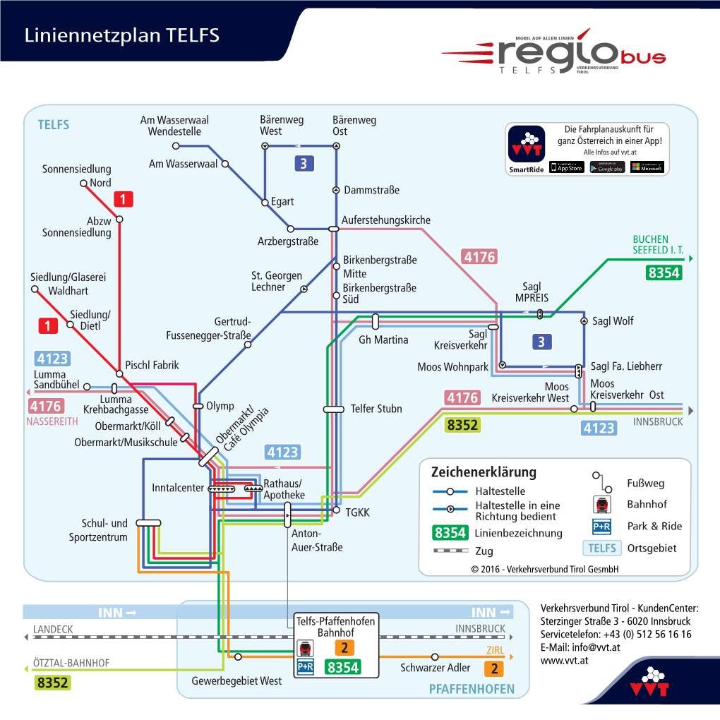 Liniennetzplan TELFS