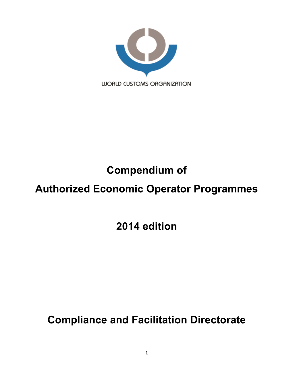 Compendium of Authorized Economic Operator Prorammes