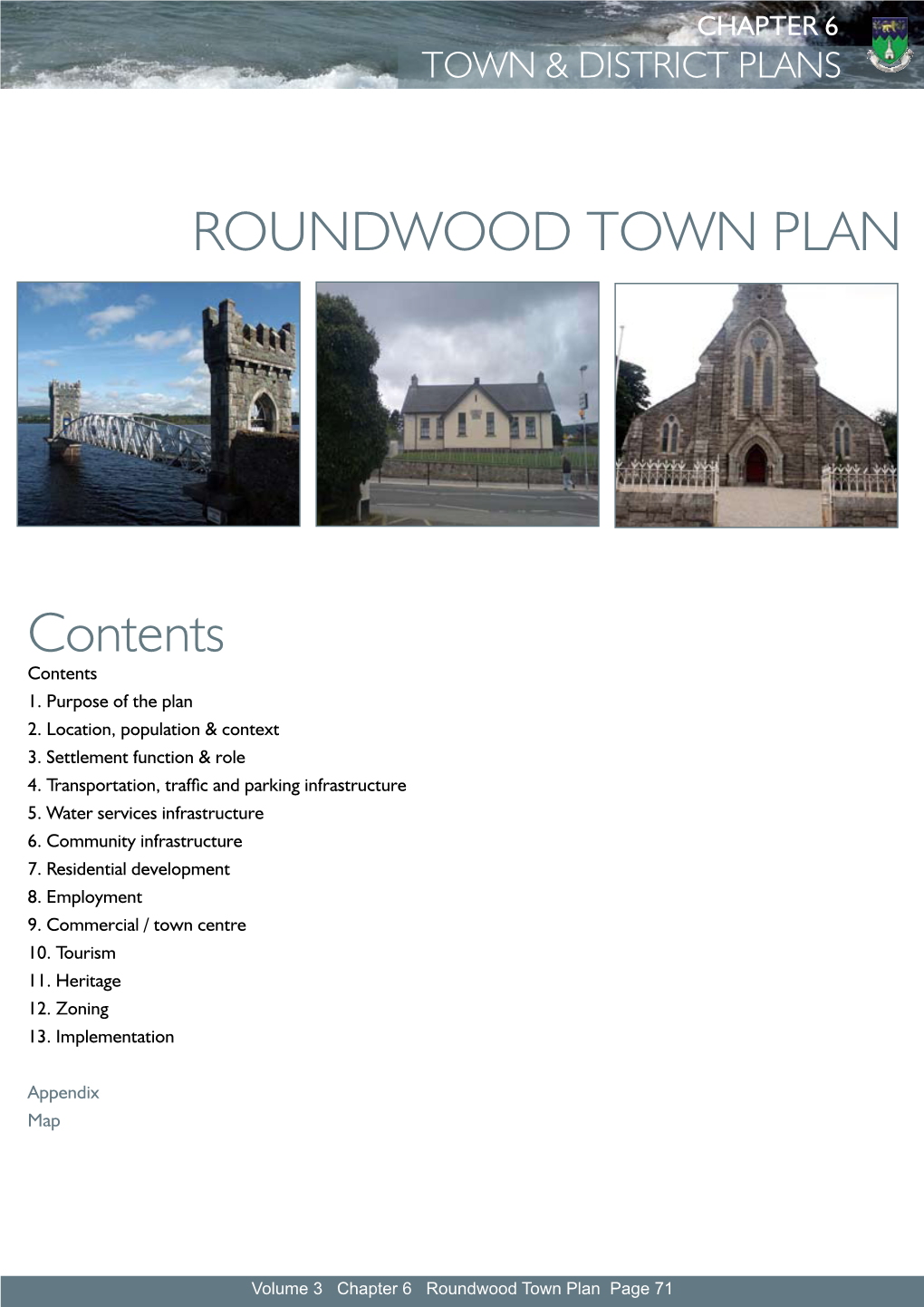 Contents Roundwood Town Plan